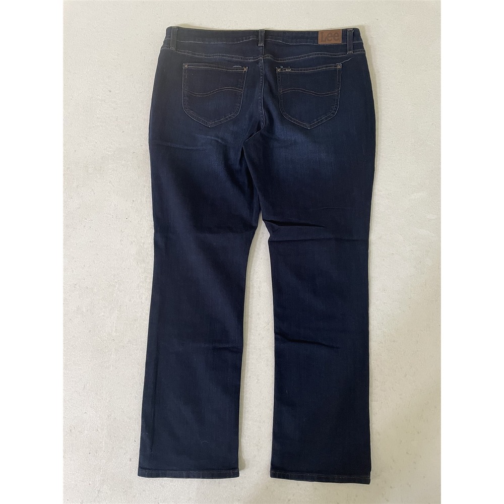 Lee 20L‎ Mid Rise Straight Regular Rinse Stretch Denim Womens Jeans - Picture 10 of 10
